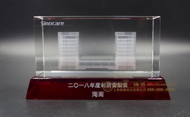三诺定制水晶摆件