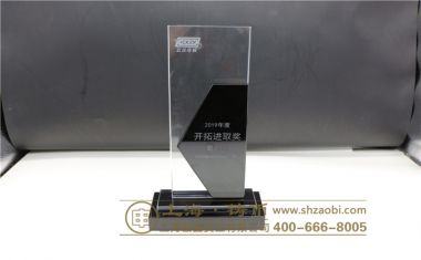 云汉芯城开拓进取奖水晶奖杯【水晶奖杯定制