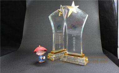 盛业资本深圳明日之星水晶奖杯【水晶奖杯定