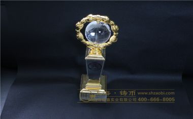 佰汇康精英团队奖水晶奖杯【水晶奖杯定制】