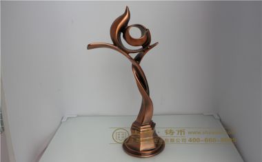 电镀古铜金属奖杯【金属奖杯定制】